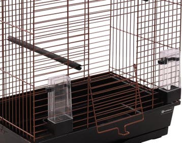 Vogelkooi Bizet – Koper/Zwarte Binnenkooi voor Parkieten,., Verzenden, Nieuw, Overige materialen, Vogelkooi