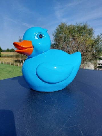 Beeld, nice image of a bath duck - 25 cm - polyresin