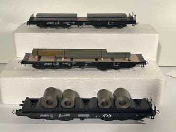 Roco H0 - 46551/47731/46554 - Modeltrein goederenwagon (3) -, Hobby en Vrije tijd, Modeltreinen | H0, Nieuw