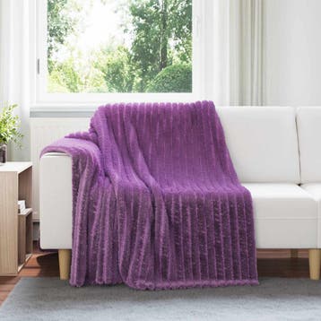 vidaXL Kleden 6 pcs Paars 200 x 150 cm Fleece, Verzenden, Nieuw, Paars