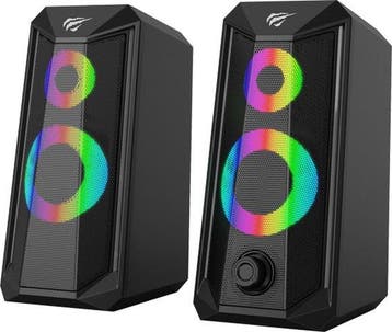 HAVIT SK202 Bedrade 3.5 MM Computer Speakers met RGB, Verzenden, Nieuw