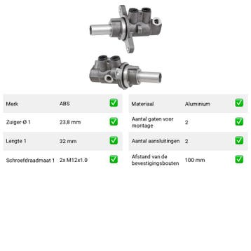 Hoofdremcilinder Nissan Rogue 2.5 AWD (2010-2013), Verzenden, Nieuw, Nissan