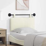 vidaXL Hangend hoofdbord Met LED-verlichting Crèmekleurig, Verzenden, Nieuw, Crème