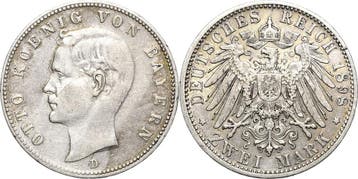 2 Mark 1898 Bayern Otto 1886-1913, Verzenden