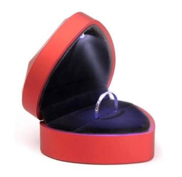 Ringdoosje LED hartje - aanzoek - verloving - bruiloft, Verzenden, Nieuw