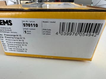 Rems Pressbacken Mapress M22, Ophalen of Verzenden, Nieuw