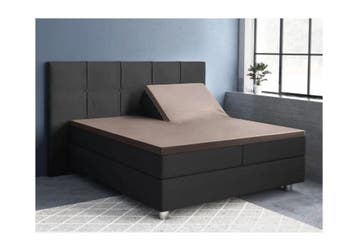 PRIMAVIERA DELUXE Splittopper Satijn Hoeslaken Taupe - 180 x, Huis en Inrichting, Slaapkamer | Beddengoed, Nieuw