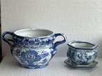 Themacollectie - Blauw/Wit Bloempotten