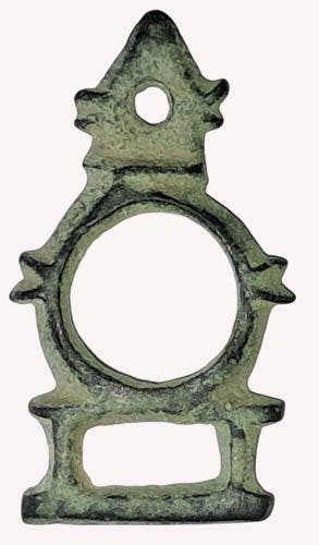 Oude Keltische stam - Brons - Mooie hangend amulet/talisman