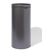 HEMA Brabantia Touch Bin Flat Top prullenbak 30L Platinum -, Huis en Inrichting, Woonaccessoires | Prullenbakken, Verzenden, Nieuw