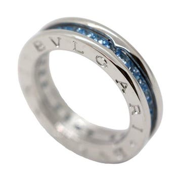 Bvlgari - Ring - B.zero 1 - 18 karaat Witgoud - Blauwe, Nieuw
