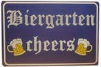 Biergarten Cheers reclamebord, Verzenden, Nieuw