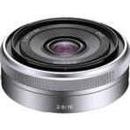 Sony SEL E 16mm f/2.8 Zilver (SEL16F28), Audio, Tv en Foto, Fotografie | Lenzen en Objectieven, Verzenden, Zo goed als nieuw