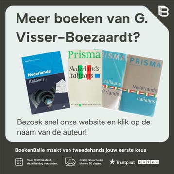 Prisma pocketwoordenboek Italiaans-Nederlands 9789049104115, Verzenden, Gelezen, G. Visser-Boezaardt