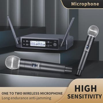 Draadloze Microfoon Set - UHF Dual Channel Handheld Microfoo, Verzenden, Nieuw