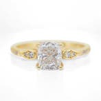 Ring - 18 karaat Geel goud - 1.64ct. tw. Diamant, Nieuw