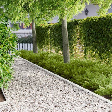 vidaXL Gazonrand 20 st 102 x 4 x 4 cm Staal Wit, Tuin en Terras, Overige Tuin en Terras, Verzenden, Nieuw