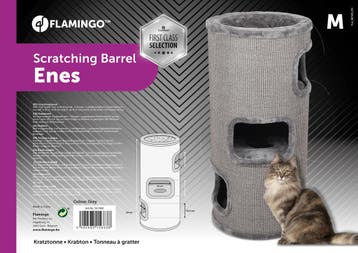 Krabton Flamingo Enes M Grijs – Krabmeubel voor Katten me., Verzenden, Nieuw