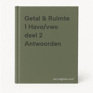 Getal & Ruimte 1 Havo/vwo deel 2 Antwoorden 9789011101852, Verzenden, Gelezen