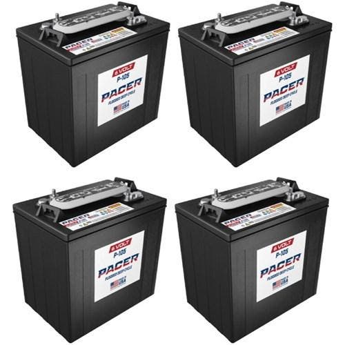 4 X Pacer 220Ah 6V Deep-Cycle Accu (T105), Auto diversen, Onderhoudsmiddelen, Verzenden