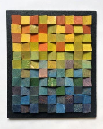 Modern Mozaïek - WoodbyLukas Lukasz Kacprzuk - 2020+ - *IRO*, Antiek en Kunst