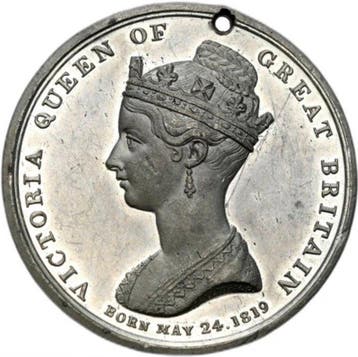 Verenigd Koninkrijk. Victoria. Historical Medal 1838 Queen