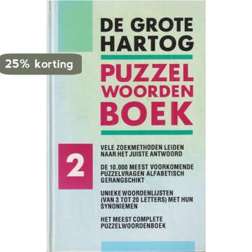 GROTE HARTOG PUZZELWOORDENBOEK (2 D - HARTOG 9789065906663, Verzenden, Gelezen, HARTOG