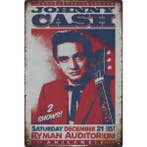 Wandbord Concert Bord - Johnny Cash Nashville 1957, Verzamelen, Ophalen of Verzenden, Nieuw, Poster, Artwork of Schilderij