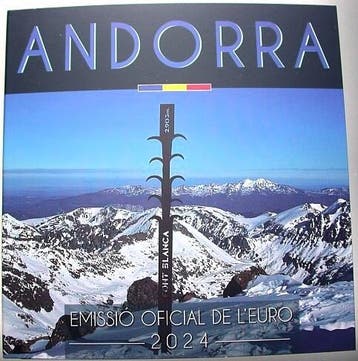 3,88 Euro, munten set 1 Cent 2 Euro (8 Muenz 2024 Andorra, Postzegels en Munten, Munten | Europa | Euromunten, Verzenden
