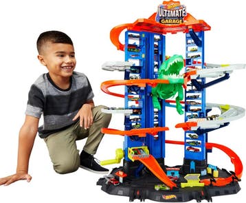 Hot Wheels Speelset met T-Rex | 63% Korting | Nu Slaan, Ophalen of Verzenden, Gebruikt