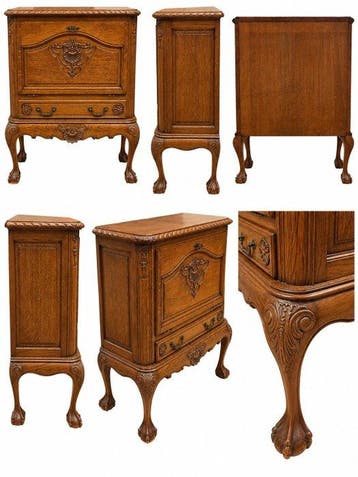 Louis XV - Kast op een standaard - Eik