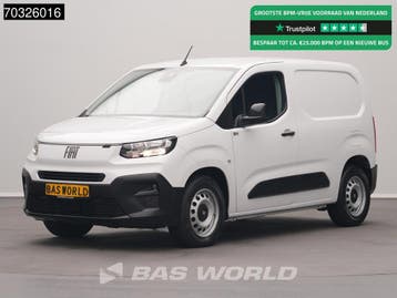 Fiat E-Doblò 136pk Elektrisch 50kWh 343km WLTP L1H1 Navi Air, Automaat, Stof, Gebruikt, Euro 6