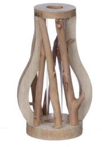 Decoratief Drijfhout met Reageerbuis L9,5 W7,5 H15,5 cm, Ophalen of Verzenden, Nieuw