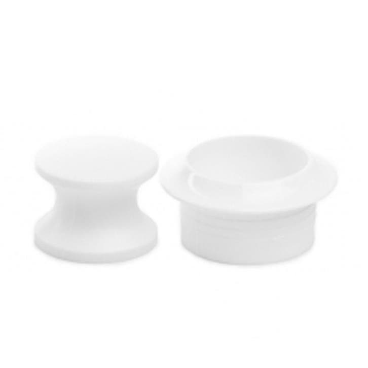 Knop+Ring Pushlock Wit 2st., Caravans en Kamperen, Camper-accessoires, Nieuw, Ophalen of Verzenden