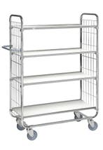 Kongamek etagewagen met 4 verstelbare schappen, lvm. 250 kg, Verzenden