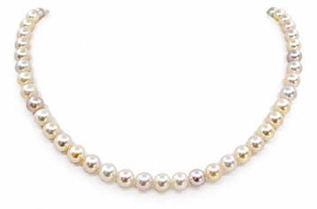 Halsketting 7×7,5 mm Multi gouden en zilveren Akoya parels, Sieraden, Tassen en Uiterlijk, Nieuw
