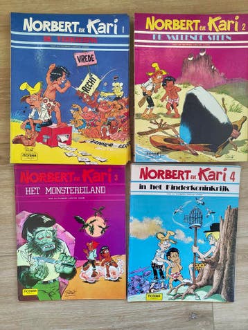 Norbert en Kari stripboeken en strips door C. Godart kopen, Complete serie of reeks, Verzenden, Gelezen