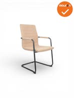 Jarvis luxe vintage sledestoel - Denver stoffering -  sta..., Vergader- of Presentatieruimte, Ophalen of Verzenden, Nieuw zonder verpakking