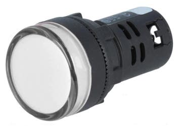 Controlelampje - LED indicator - 230V - 22mm - Wit, Ophalen of Verzenden, Nieuw, Schakelaar