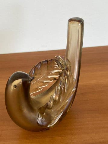 Venini, Tyra Carolina LUNDGREN - Beeldje - Colomba mod. 2661, Antiek en Kunst, Antiek | Glas en Kristal