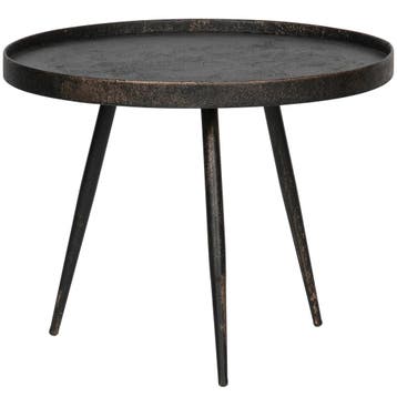 WOOOD Bounds bijzettafel L hout/metaal antique goud, Nieuw