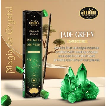 2 pakketen Handgemaakte wierook sticks met GROENE JADE, Huis en Inrichting, Woonaccessoires | Overige, Nieuw
