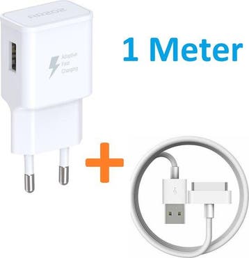 30-Pin Oplaadkabel – Geschikt voor iPhone 4/4S & iPad, Ophalen of Verzenden, Nieuw