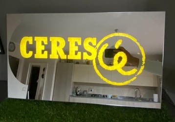 Verlichte reclamebord voor Ceres-bier - Reclamebord -