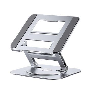 360° Draaibare Laptopstandaard Aluminium Verstelbaar, Verzenden, Nieuw