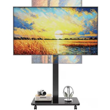 Mobiele TV Standaard Wielen Verstelbaar Draaibaar 10-42, Verzenden, Nieuw