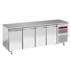 Koeltafel, geventileerd, 4 deuren EN 600x400 - Top in granie, Verzenden, Nieuw in verpakking, Koelen en Vriezen