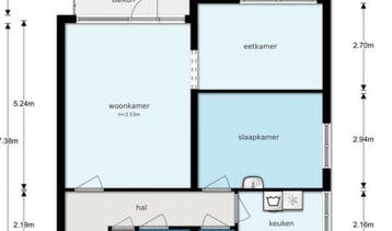 Te Huur 2 Kamer Appartement Zuidervaart In Zaandam, Direct bij eigenaar, Noord-Holland, Zaandam, Appartement