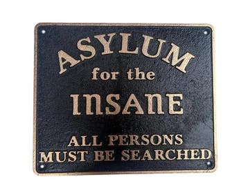 Decoratief ornament - Asylum for the insane - Europa, Antiek en Kunst, Curiosa en Brocante