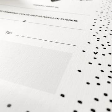 Hippe Kaartjes - Kinderakte bruiloft met klembord, Verzenden, Nieuw